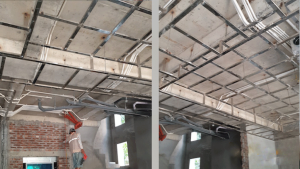 Thi công khung trần