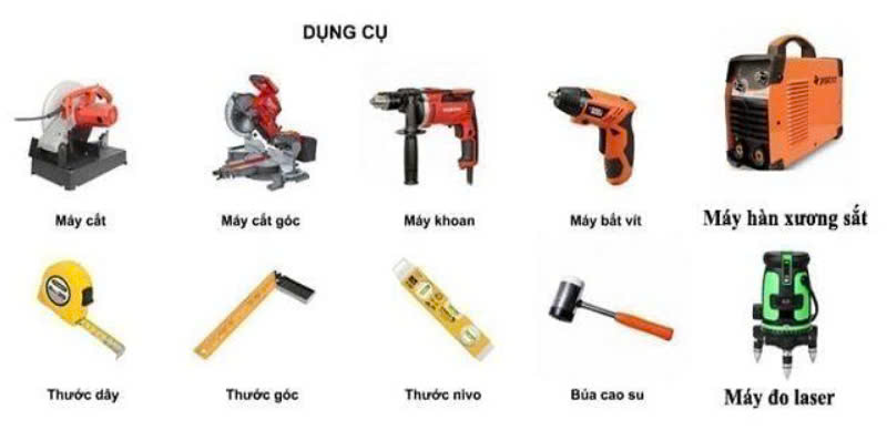 Chuẩn Bị Vật Liệu Và Dụng Cụ