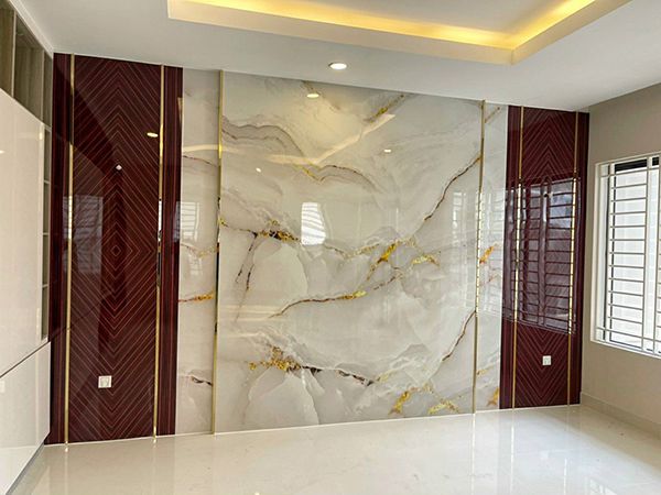 Tấm Nhựa PVC Vân Đá Trong Các Công Trình