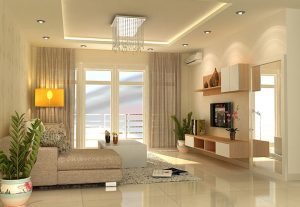 Tấm thạch cao trang trí phòng khách