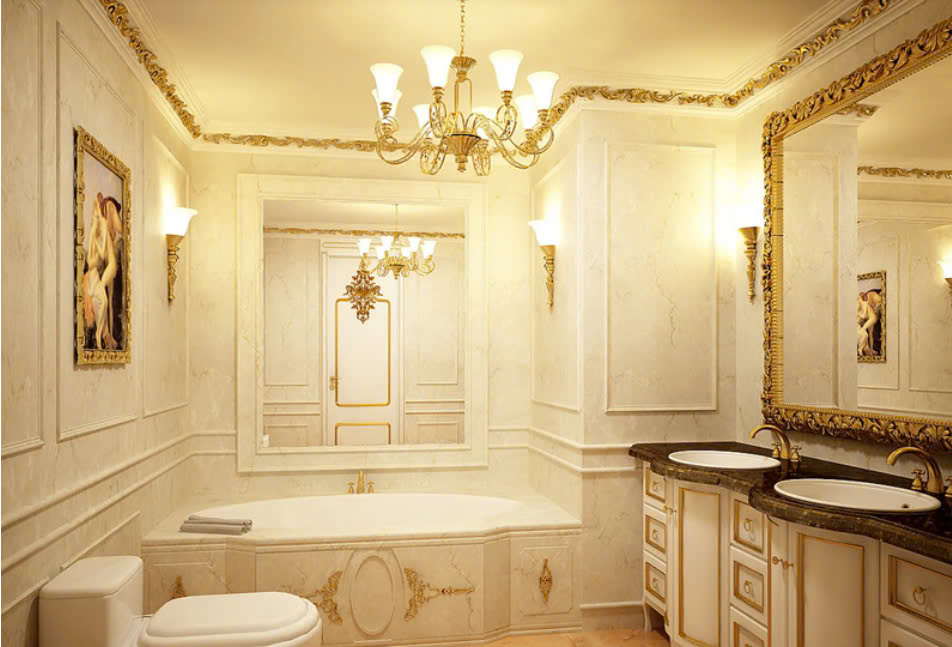 Trần Nhà Tắm Tinh Tế Với Tấm Nhựa Foam Trắng Và Phào Chỉ PU Chống Ẩm